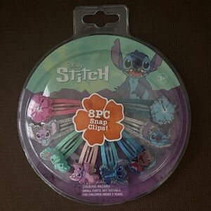 Disney Stitch Colorful Snap Hair Clips